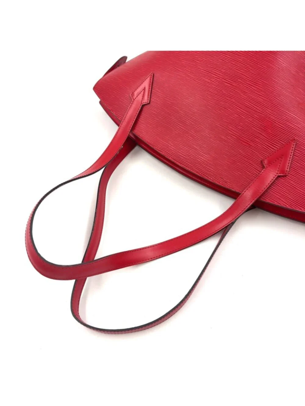 Louis Vuitton Saint Jacques Shopping Epi Castilian Red Leather Shoulder Bag Gold